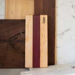 Maple And Purple Heart Serving Board