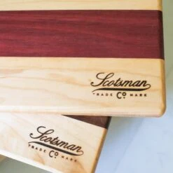 Maple And Purple Heart Serving Board -Cheap Carving Boards Store 491A9412