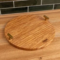Cheap Carving Boards Store 5 Brazilian Oak Round Serving Tray