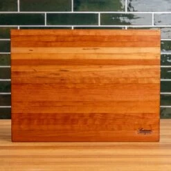 Cherry Butcher Block -Cheap Carving Boards Store Cherry Eased Edge Butcher Block Large 00009