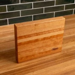 Cherry Butcher Block -Cheap Carving Boards Store Cherry Eased Edge Butcher Block Small 00007
