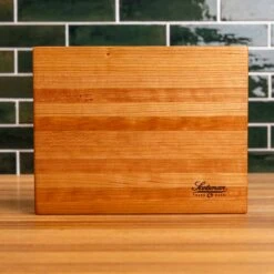 Cherry Butcher Block -Cheap Carving Boards Store Cherry Eased Edge Butcher Block Small 00008