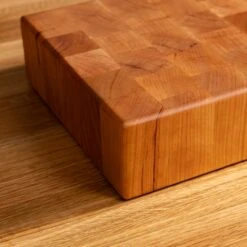 Cherry End Grain Rectangle Butcher Block -Cheap Carving Boards Store Cherry Rectangle End Grain Butcher Block Small 00008