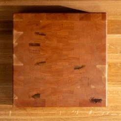 Cherry End Grain Square Butcher Block -Cheap Carving Boards Store Cherry Square End Grain Butcher Block Large 00001