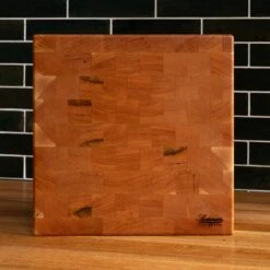 Cherry End Grain Square Butcher Block -Cheap Carving Boards Store Cherry Square End Grain Butcher Block Large 00005