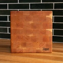 Cherry End Grain Square Butcher Block -Cheap Carving Boards Store Cherry Square End Grain Butcher Block Medium 00006