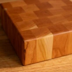 Cherry End Grain Square Butcher Block -Cheap Carving Boards Store Cherry Square End Grain Butcher Block Small 00006