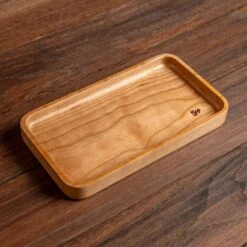 Cherry Wooden Valet -Cheap Carving Boards Store Cherry Valet One Compartment 00002