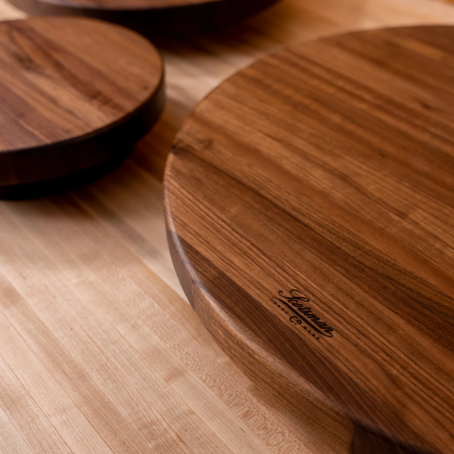 Scotsman Co. Walnut Lazy Susan 4 Scotsman Co. Walnut Lazy Susan - Image 4