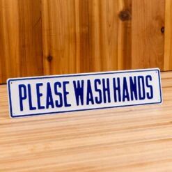 Please Wash Hands Sign -Cheap Carving Boards Store DSC06830