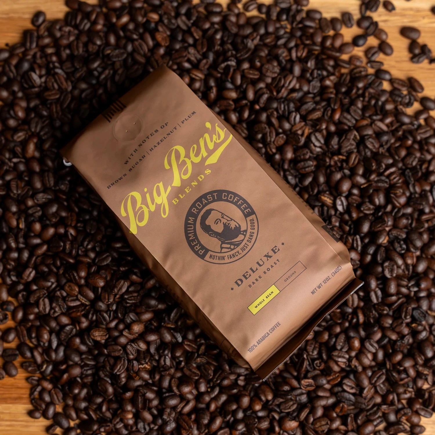 Deluxe Blend Whole Bean 12oz Bag 2 Deluxe Blend Whole Bean 12oz Bag - Image 2