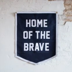 Home Of The Brave Camp Flag