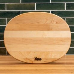Maple Oval Serving Board -Cheap Carving Boards Store Maple Oval Serving Board 00043