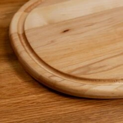 Maple Oval Serving Board With Juice Groove -Cheap Carving Boards Store Maple Oval Serving Board with Juice Groove 00013