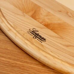Maple Oval Serving Board With Juice Groove -Cheap Carving Boards Store Maple Oval Serving Board with Juice Groove 00014