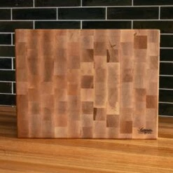 Maple End Grain Rectangle Butcher Block -Cheap Carving Boards Store Maple Rectangle End Grain Butcher Block Large 00006