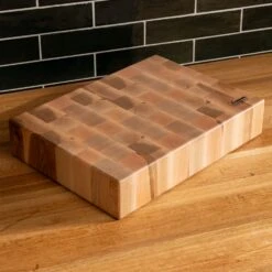 Maple End Grain Rectangle Butcher Block -Cheap Carving Boards Store Maple Rectangle End Grain Butcher Block Medium 00002