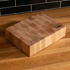 Maple End Grain Rectangle Butcher Block -Cheap Carving Boards Store Maple Rectangle End Grain Butcher Block Small 00002