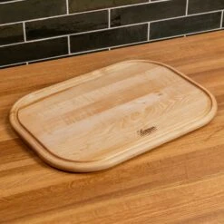 Maple Rectangle Serving Board With Juice Groove -Cheap Carving Boards Store Maple Rectangle Serving Board with Juice Groove 00017