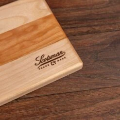 Maple And Cherry Serving Board -Cheap Carving Boards Store Maple and Cherry Serving Board 00004