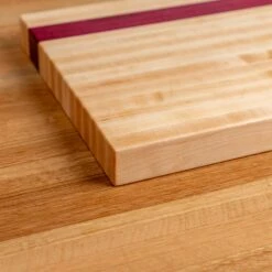 Maple & Purple Heart Butcher Block -Cheap Carving Boards Store Maple and Puple Heart Butcher Block 00003