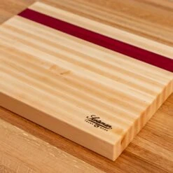 Maple & Purple Heart Butcher Block -Cheap Carving Boards Store Maple and Puple Heart Butcher Block 00005