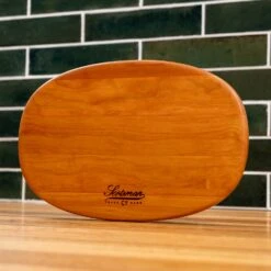 Cherry Oval Serving Board -Cheap Carving Boards Store NewWoodProducts Cherry June13 2024 008