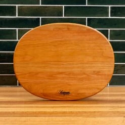 Cherry Oval Serving Board -Cheap Carving Boards Store NewWoodProducts Cherry June13 2024 022