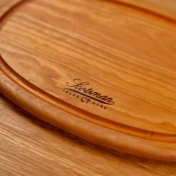 Cherry Oval Serving Board With Juice Groove -Cheap Carving Boards Store NewWoodProducts Cherry June13 2024 030
