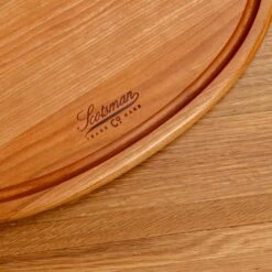 Cherry Oval Serving Board With Juice Groove -Cheap Carving Boards Store NewWoodProducts Cherry June13 2024 039