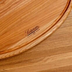 Cherry Oval Serving Board With Juice Groove -Cheap Carving Boards Store NewWoodProducts Cherry June13 2024 047