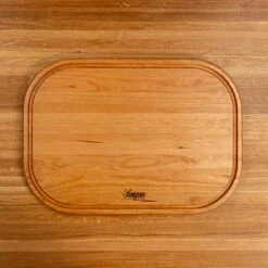Cherry Rectangle Serving Board With Juice Groove -Cheap Carving Boards Store NewWoodProducts Cherry June13 2024 122