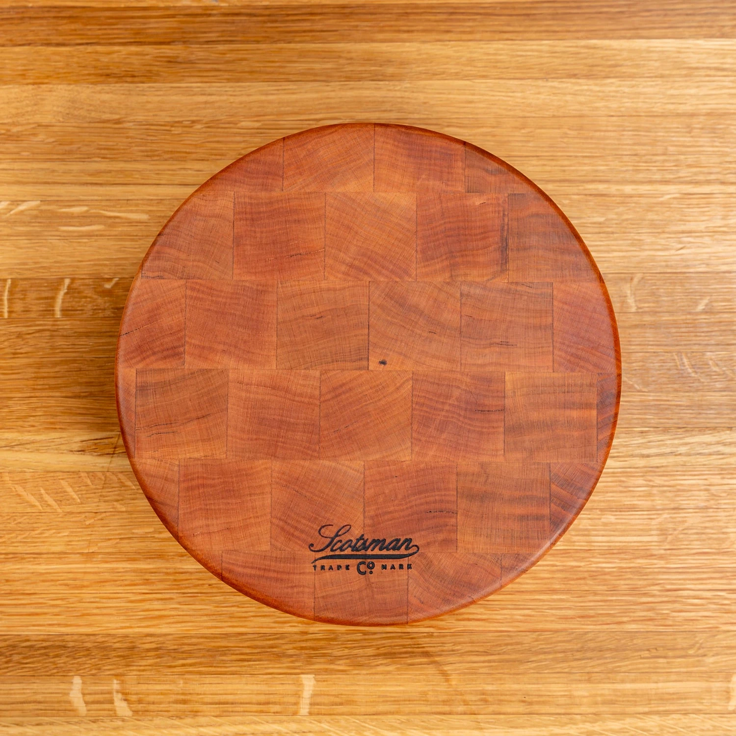 Cherry End Grain Round Butcher Block 3 Cherry End Grain Round Butcher Block - Image 3