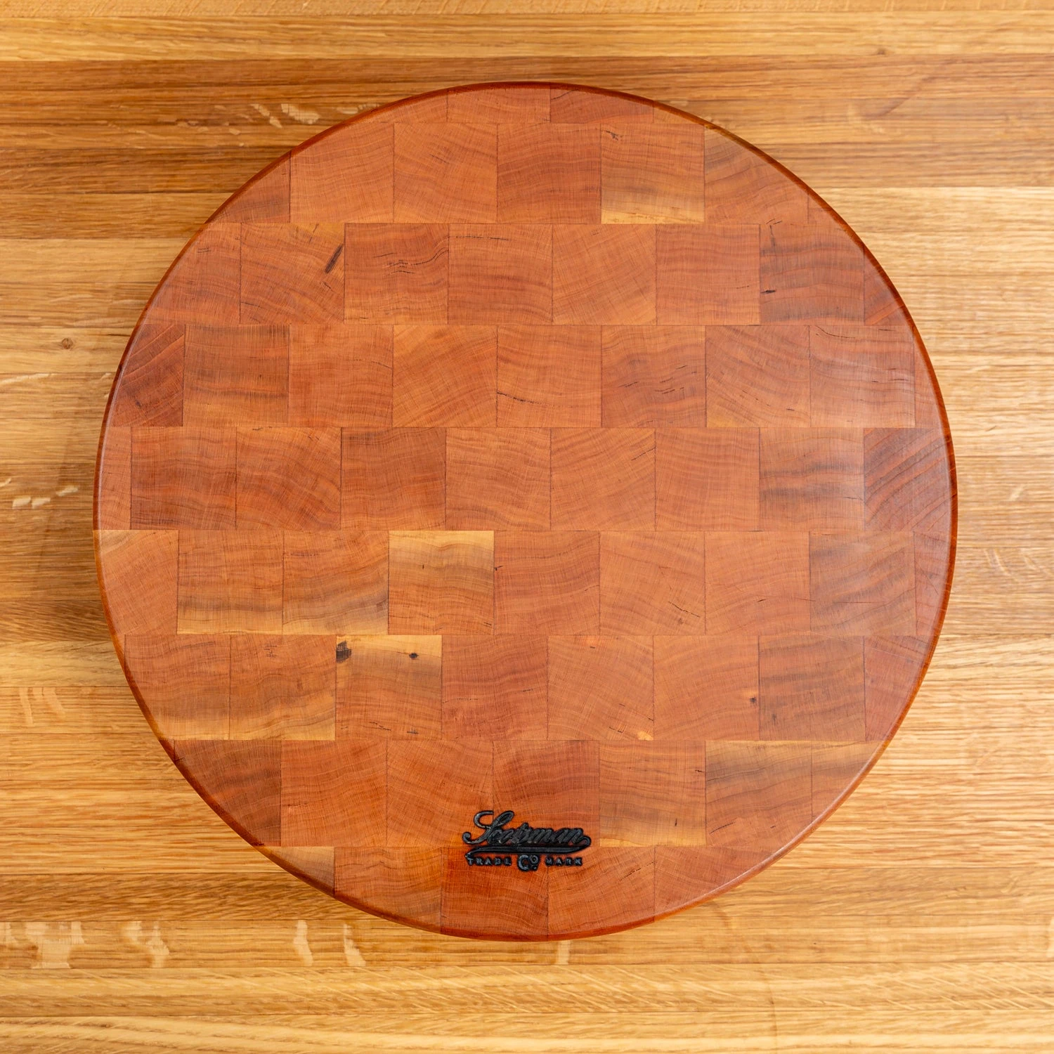 Cherry End Grain Round Butcher Block 15 Cherry End Grain Round Butcher Block - Image 15