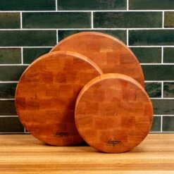 Cherry End Grain Round Butcher Block