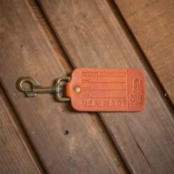 Scotsman Leather Luggage Tag -Cheap Carving Boards Store Scotsman Leather Luggae Tag 00003