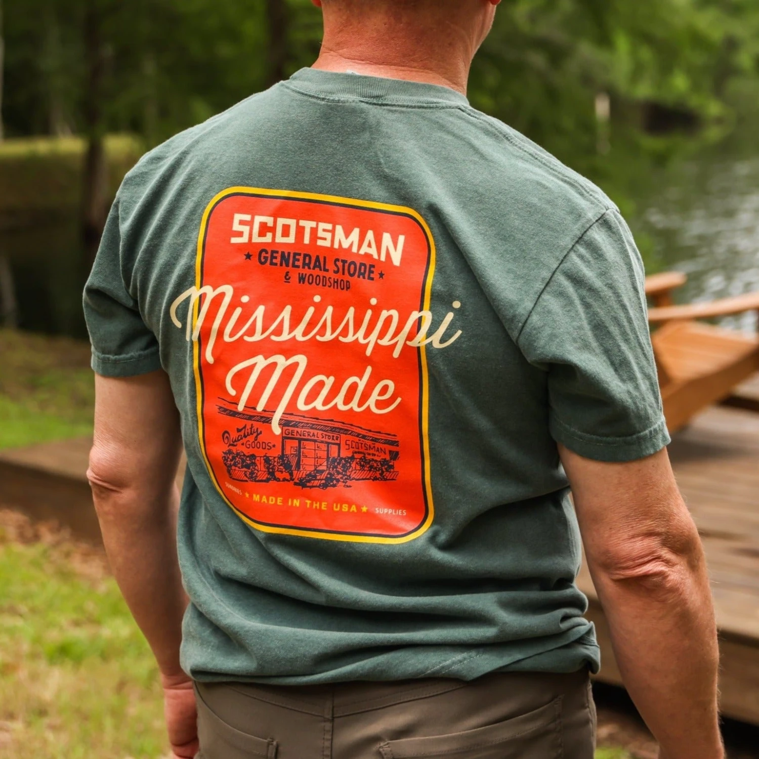 Scotsman Mississippi Made T-Shirt (No Pocket) 2 Scotsman Mississippi Made T-Shirt (No Pocket) - Image 2