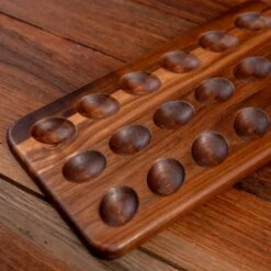 Walnut Deviled Egg Tray | 18 Egg -Cheap Carving Boards Store ScotsmanCo Deviled Egg Tray Walnut Maple Wood kitchenware home kitchen 00073