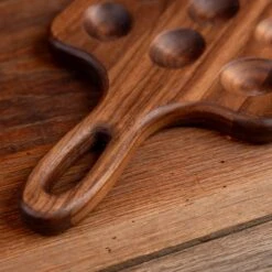 Walnut Deviled Egg Tray | 18 Egg -Cheap Carving Boards Store ScotsmanCo Deviled Egg Tray Walnut Maple Wood kitchenware home kitchen 00075