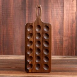 Walnut Deviled Egg Tray | 18 Egg