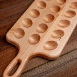 Maple Deviled Egg Tray | 18 Egg -Cheap Carving Boards Store ScotsmanCo Deviled Egg Tray Walnut Maple Wood kitchenware home kitchen 00097