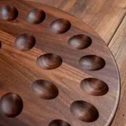 Walnut Deviled Egg Tray | 24 Egg -Cheap Carving Boards Store ScotsmanCo Deviled Egg Tray Walnut Maple Wood kitchenware home kitchen 00116