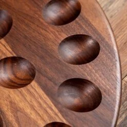 Walnut Deviled Egg Tray | 24 Egg -Cheap Carving Boards Store ScotsmanCo Deviled Egg Tray Walnut Maple Wood kitchenware home kitchen 00119
