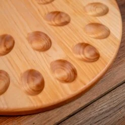 Maple Deviled Egg Tray | 24 Egg -Cheap Carving Boards Store ScotsmanCo Deviled Egg Tray Walnut Maple Wood kitchenware home kitchen 00134