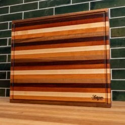 Striped Butcher Block With Juice Groove -Cheap Carving Boards Store Striped Butcher Block with Juice Groove large 00003