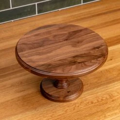 Walnut Cake Stand -Cheap Carving Boards Store Walnut Cake Stand 00007