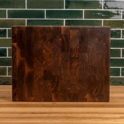 Walnut End Grain Rectangle Butcher Block -Cheap Carving Boards Store Walnut End Grain Rectangle Butcher Block large 00004