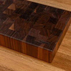 Walnut End Grain Rectangle Butcher Block -Cheap Carving Boards Store Walnut End Grain Rectangle Butcher Block medium 00008