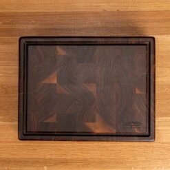 Walnut End Grain Rectangle Butcher Block With Juice Groove -Cheap Carving Boards Store Walnut End Grain Rectangle Butcher Block with Juice Grove small 00002