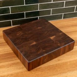 Walnut End Grain Square Butcher Block -Cheap Carving Boards Store Walnut End Grain Square Butcher Block large 00003